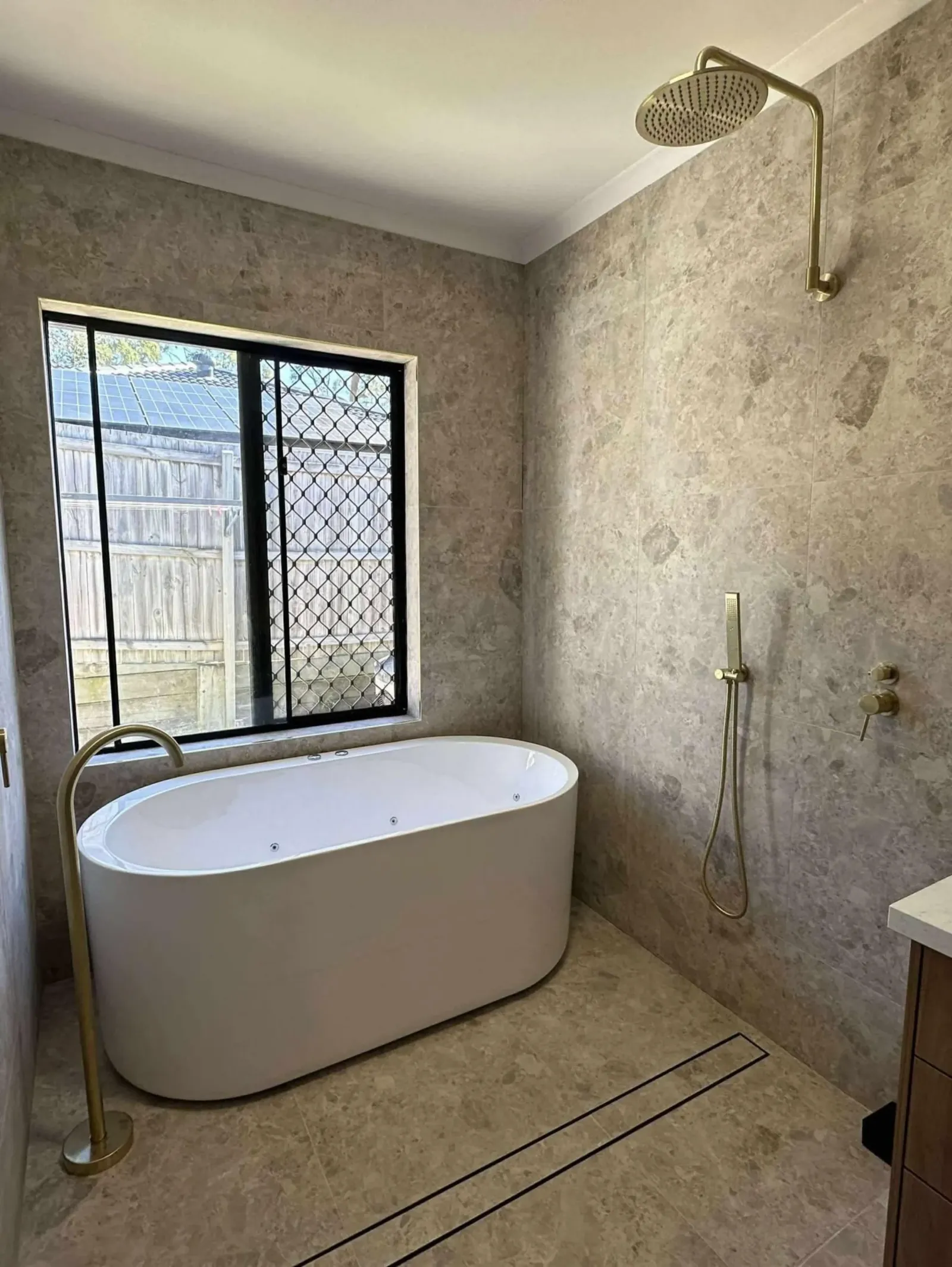 Bathroom renovation fit-off